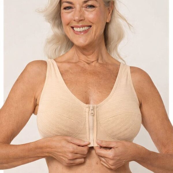 Perfect Easy: Reggiseno con Zip: Facile da indossare, comfort a linea uniforme